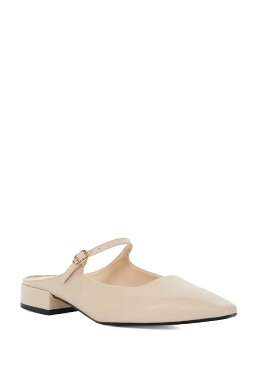 'Hints' Leather Mules