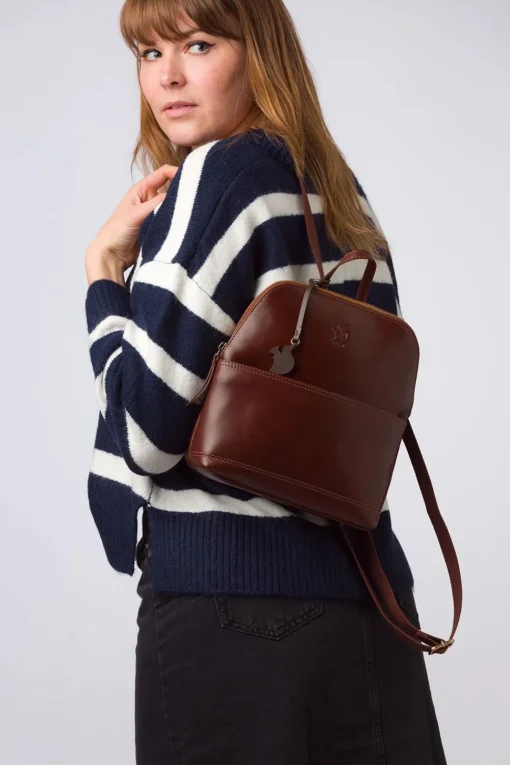 'Hollis' Leather Backpack