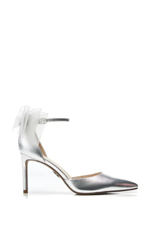'Jazlyne' Metallic Leather Court Shoes