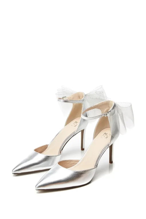 'Jazlyne' Metallic Leather Court Shoes