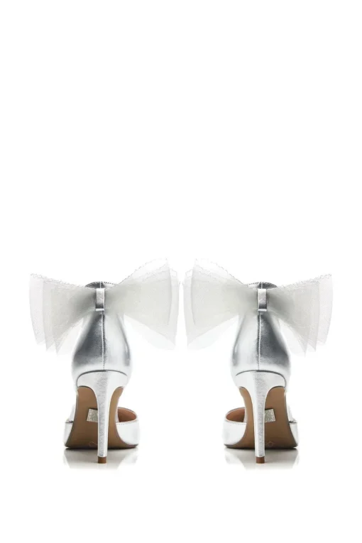 'Jazlyne' Metallic Leather Court Shoes