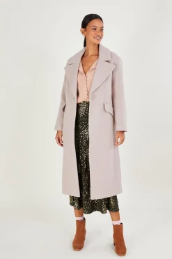 'Jenny' Brushed Wool Smart Coat