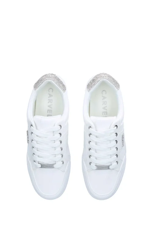 'Jive Lace Up' Fabric Trainers