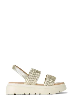 'Krypton Weave' Leather Sandals