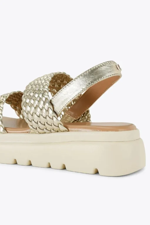 'Krypton Weave' Leather Sandals
