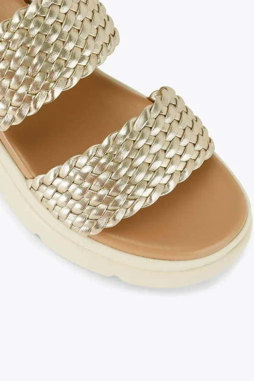 'Krypton Weave' Leather Sandals