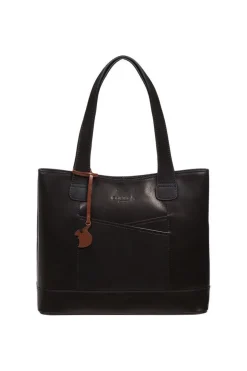'Little Patience' Leather Tote Bag
