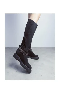 'Litzy' Alcantara Heeled Boots