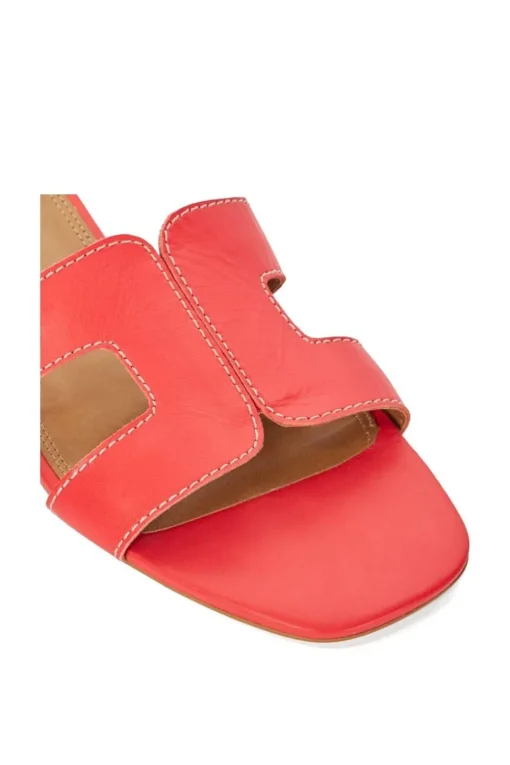 'Loupe' Leather Sliders