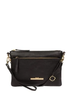 'Lytham' Leather Cross Body Clutch Bag