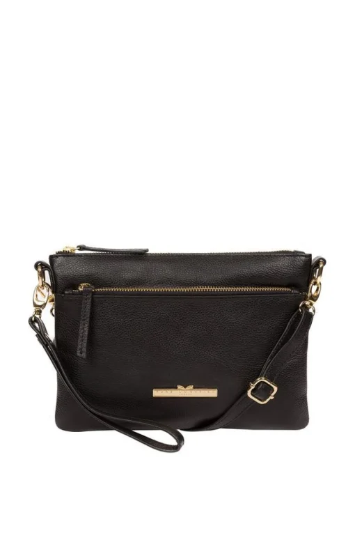 'Lytham' Leather Cross Body Clutch Bag