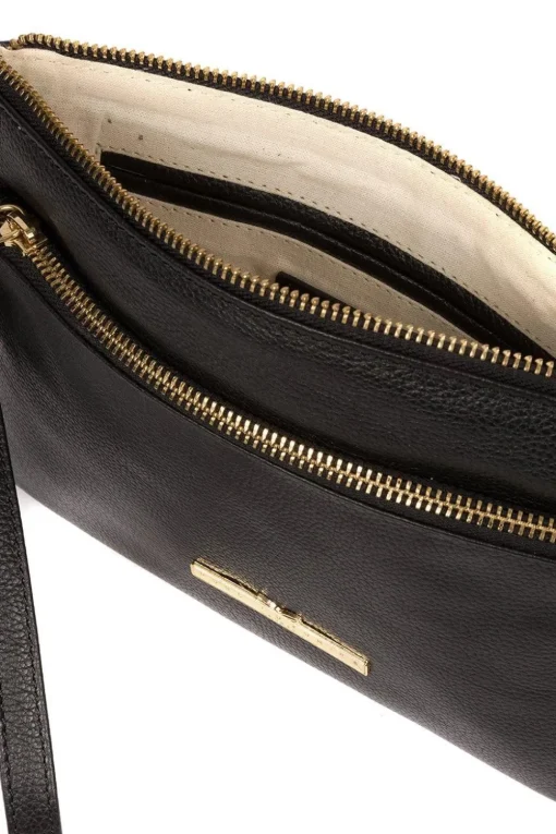 'Lytham' Leather Cross Body Clutch Bag