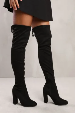 'Macie' Over The Knee Boot With Block Heel