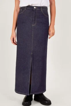 'Mia' Denim Maxi Skirt