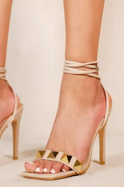 'Miya' Studded High Heels