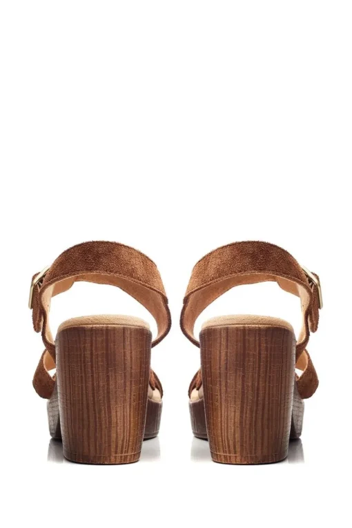 'Moniqua' Suede Heeled Sandals