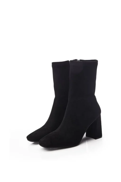 'Myler' Alcantara Heeled Boots
