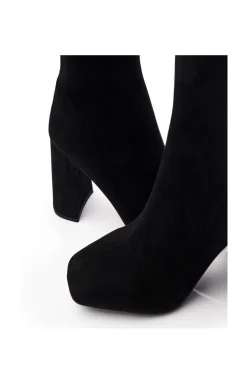 'Myler' Alcantara Heeled Boots