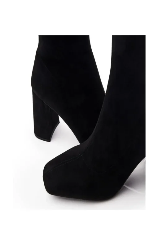 'Myler' Alcantara Heeled Boots