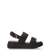'Netty' Leather Flatforms