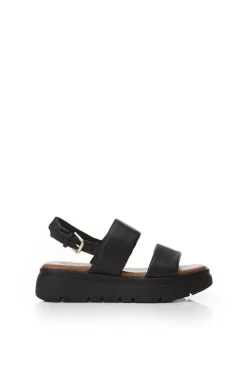 'Netty' Leather Flatforms