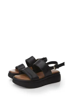 'Netty' Leather Flatforms