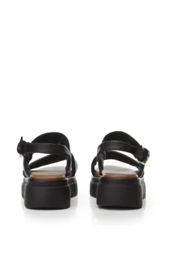 'Netty' Leather Flatforms