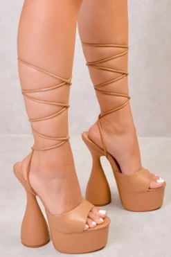 'Nora' Flared High Heels