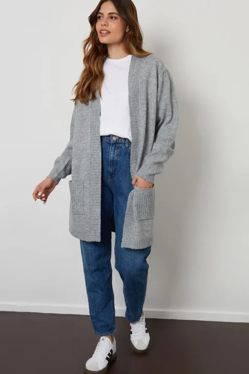 'Ocean' Longline Knitted Cardigan