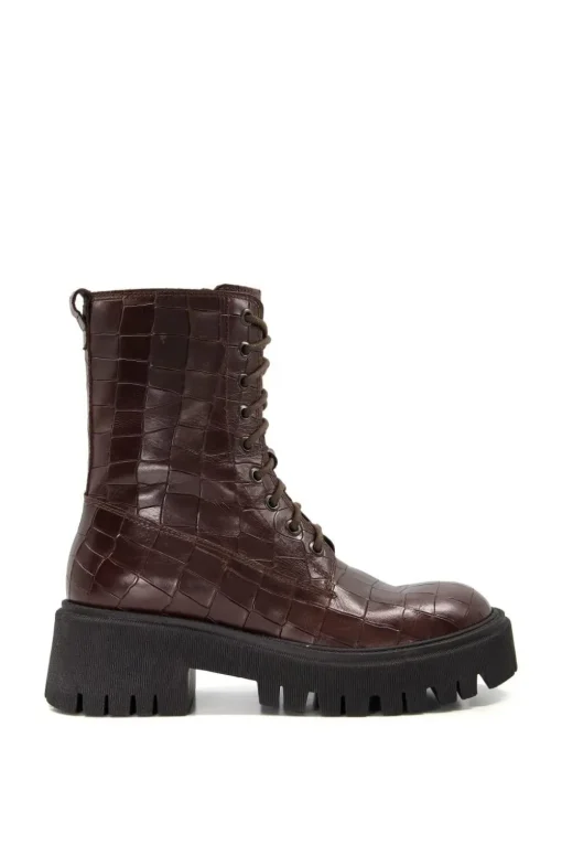 'Play' Leather Lace Up Boots