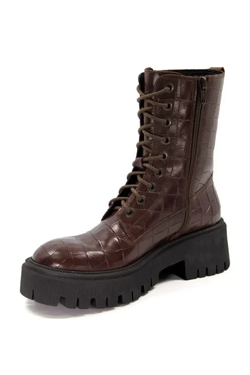 'Play' Leather Lace Up Boots