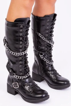 'Rocky' Calf Lace Up Boots