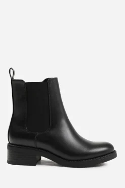 'Serna' Ankle Boot With Elastic Panel And Side Zip