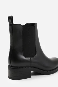 'Serna' Ankle Boot With Elastic Panel And Side Zip