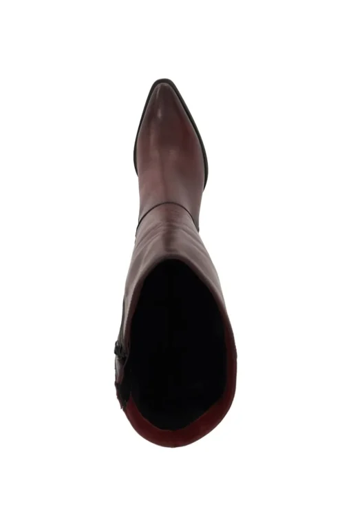'Silahs' Leather Knee High Boots