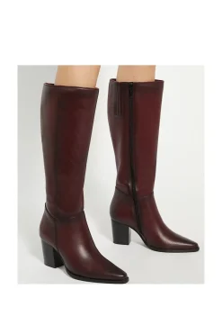 'Silahs' Leather Knee High Boots