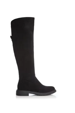 'Skyla' Alcantara Biker Boots