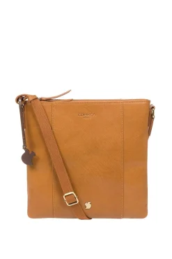 'Sol' Leather Cross Body Clutch Bag
