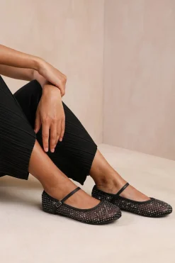 'Tennessee' Diamante Detail Pump With Strap