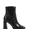 'Timber' Croc Print Boots