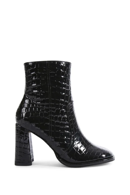 'Timber' Croc Print Boots