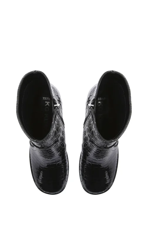 'Timber' Croc Print Boots