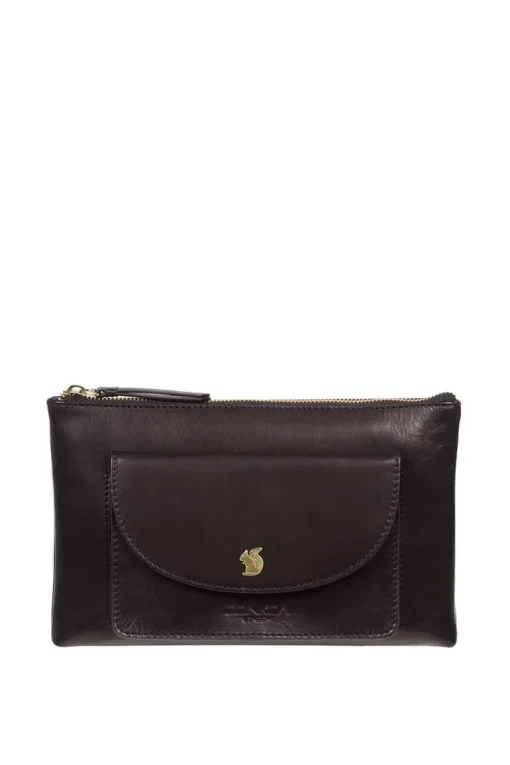 'Treasure' Leather Clutch Bag