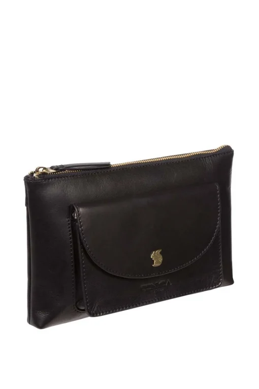 'Treasure' Leather Clutch Bag