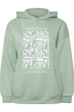 'Tropical' Abstract Print Hoodie
