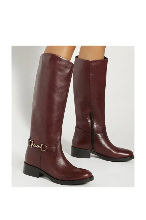 'Tucci' Leather Knee High Boots