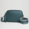 'Verona' Crossbody Tassel Bag with Aztec Strap
