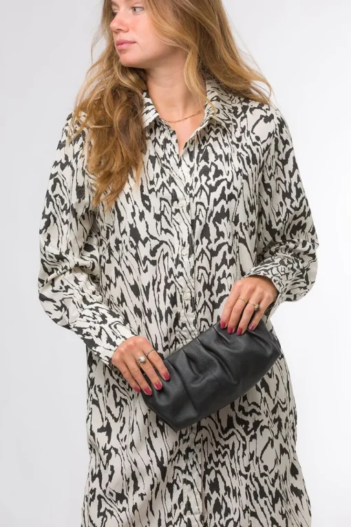 'Victoria' Nappa Leather Grab Clutch Bag
