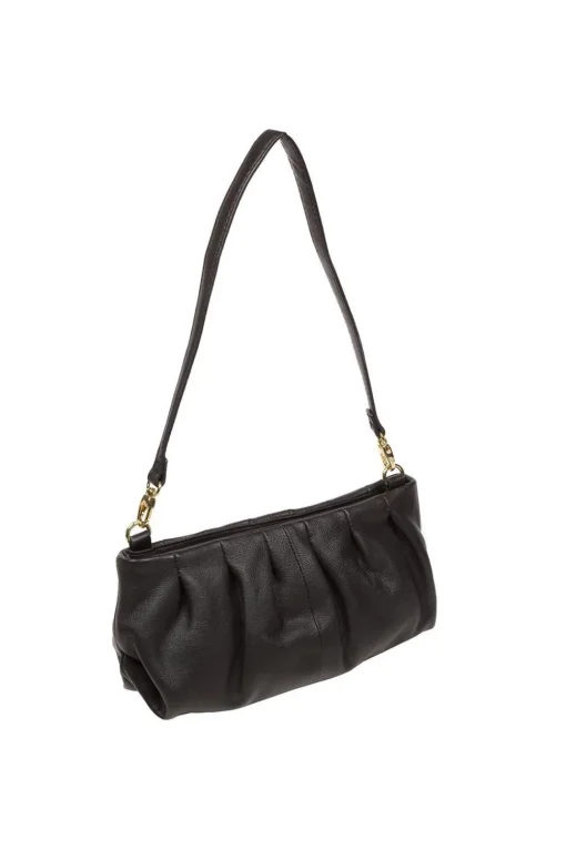 'Victoria' Nappa Leather Grab Clutch Bag