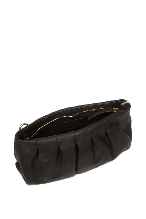 'Victoria' Nappa Leather Grab Clutch Bag